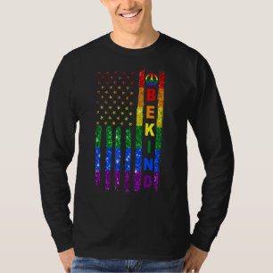 T-shirt Lgbtq Be Kind Gay pride Lgbt Rainbow American Flag