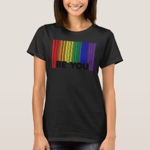 T-shirt Lgbtq Be You Gay pride Lgbt Ally Rainbow Flag Retr