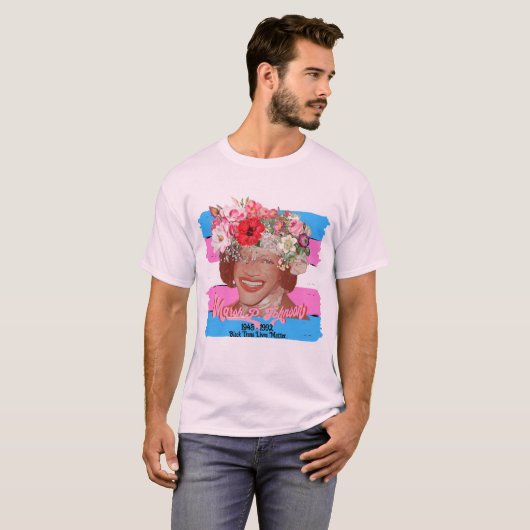 T-shirt LGBTQ Black Trans vit en matière (Devant entier)