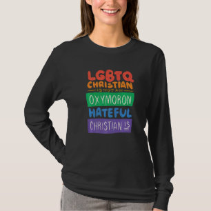 T-shirt Lgbtq Christian N'Est Pas Un Oxymoron Hateful Chri