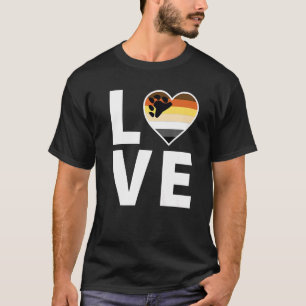 T-shirt Lgbtq Drapeau Coeur Lgbtqia+ Amour Ours