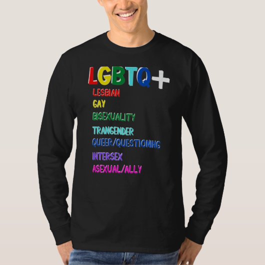 T-shirt Lgbtq+ Éducatif Significations Et Diffusion (Devant)