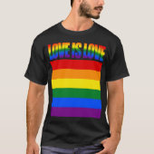 T-shirt LGBTQ Equality Love LGBT Rainbow Gay pride (Devant)