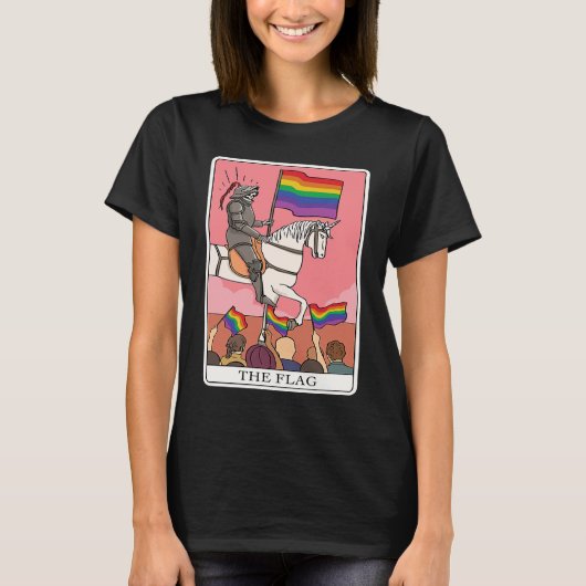 T-shirt LGBTQ FLAG Tarot Card Finger for a Tarot Reader (Devant)