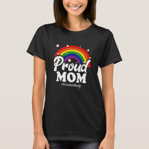 T-shirt Lgbtq Free Mom Hugs Gay pride Lgbt Ally Rainbow Le