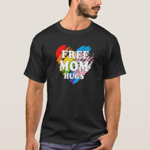T-shirt Lgbtq Free Mom Hugs Gay pride Lgbt Ally Rainbow Mo