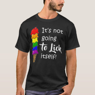 T-shirt LGBTQ Gay Lesbian Dating Glace Cream Naughty Dire