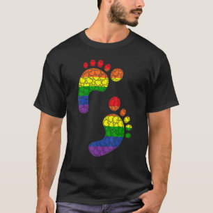 T-shirt Lgbtq Gay pride Arc-en-ciel Drapeau Amour Coeur Am