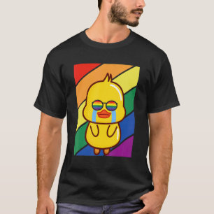 T-shirt LGBTQ Gay pride Mois Arc-en-ciel Sad Duck LGBT G