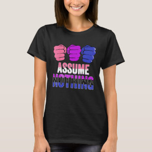 T-shirt LGBTQ Genderfluide Pride Supposons Rien Genre Flui