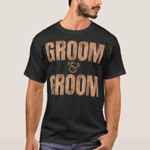 T-shirt LGBTQ Groom and Groom WeddingVêtements de mariage