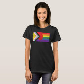 T-shirt LGBTQ+ Grunge Flag Inclusive Progressive Pride Fla (Devant entier)