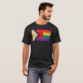 T-shirt LGBTQ+ Grunge Flag Inclusive Progressive Pride Fla (Devant entier)