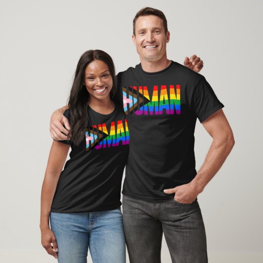T-SHIRT LGBTQ HUMAN (Unisexe)