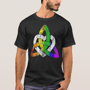 T-shirt LGBTQ Irish Celtic Knot trinity coeur gay St Patri