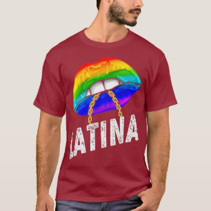T-shirt LGBTQ Latina Queen forte femmes homosexuelles homm