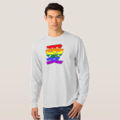 T-shirt LGBTQ LOVE dans Kanji et Chinese Love is Love is L (Devant entier)