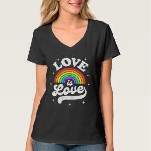 T-shirt Lgbtq Love Is Love Gay pride Lgbt Ally Rainbow Fla