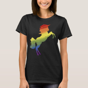 T-shirt Lgbtq Magique Unicorne Arc-en-ciel Drapeau Queer G