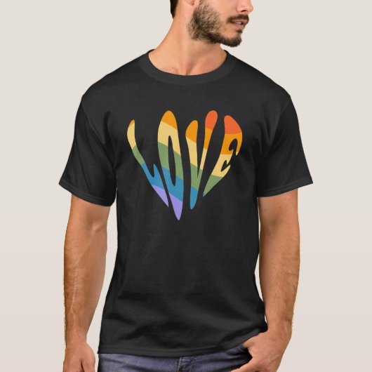 T-shirt Lgbtq Mois Gay pride Rainbow Love Is Love 49 (Devant)