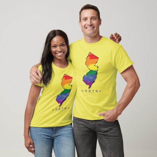 T-shirt LGBTQ+ NJ Fière (Unisexe)