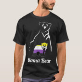 T-shirt LGBTQ NonBinary Mama Bear LGBT NonBinary Pride Enb (Devant)