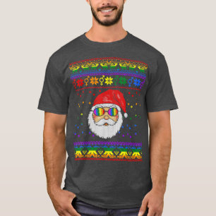 T-shirt Lgbtq Père Noël Vilain Gay pride de Noël Trans