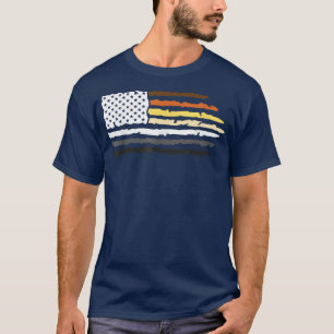 T-shirt LGBTQ Pour Mois Gay pride American Flag USA Gay