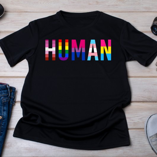 T-shirt LGBTQ+ Pride humaine