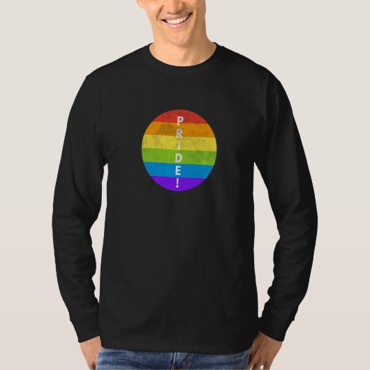 T-shirt LGBTQ Pride Rainbow Flag Equality Gay Lesbian Tran (Devant)