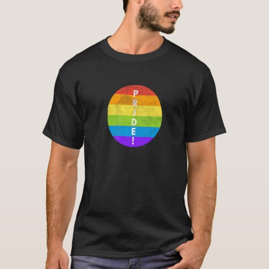 T-shirt LGBTQ Pride Rainbow Flag Equality Gay Lesbian Tran (Devant)