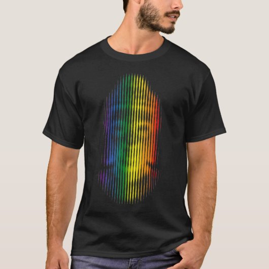 T-shirt LGBTQ Pride Style Siddhartha Gautama Bouddha Medit (Devant)