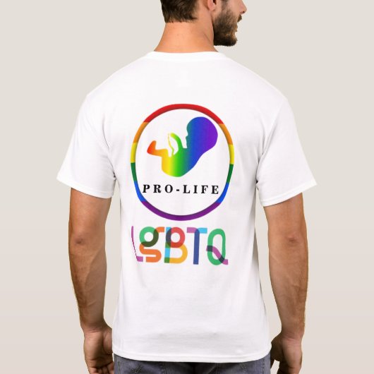 T-SHIRT LGBTQ PRO-VIE (Dos)