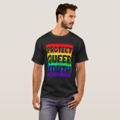 T-shirt Lgbtq Protect Queer Youth Gay pride Mois Rainbow (Devant entier)