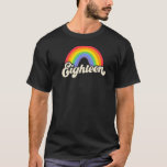 T-shirt LGBTQ Queer Gay pride Rainbow 18th Birthday Party<br><div class="desc">LGBTQ Queer Gay pride Rainbow 18th Birthday Party Supply</div>