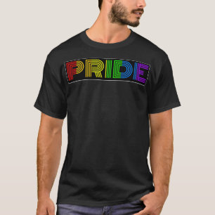 T-shirt LGBTQ Retro Pride Couleurs arc-en-ciel Premium
