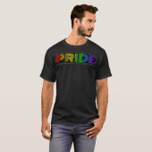 T-shirt LGBTQ Retro Pride Couleurs arc-en-ciel Premium (Devant entier)