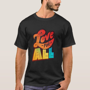 T-shirt Lgbtq+ Soutien Amour Pour Toutes Les Édition Halft
