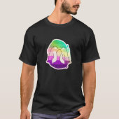 T-shirt Lgbtq+ Support En Direct Avec Fierté (Devant)