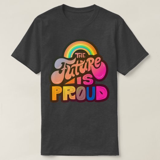 T-shirt LGBTQ+ Support - The Future is Pride Premium Copy (Design devant)
