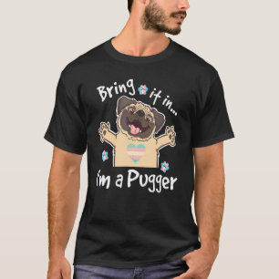 T-shirt Lgbtq Transgender Pride mignon chien Carlin Je sui