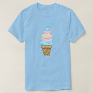 T-shirt LGBTQ Transgender Pride Soft Sert Ice Cream Cone