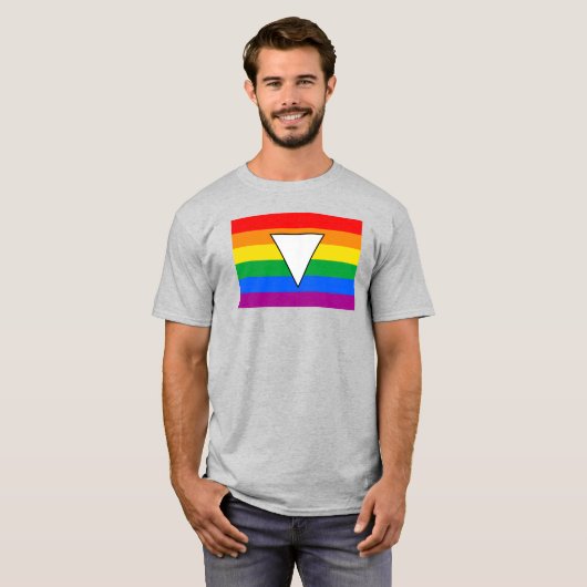 T-shirt LGBTQ+ Triangle et Rainbow Pride (Devant entier)