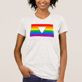 T-shirt LGBTQ+ Triangle et Rainbow Pride (Devant)