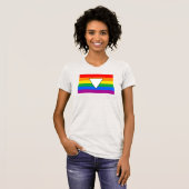 T-shirt LGBTQ+ Triangle et Rainbow Pride (Devant entier)