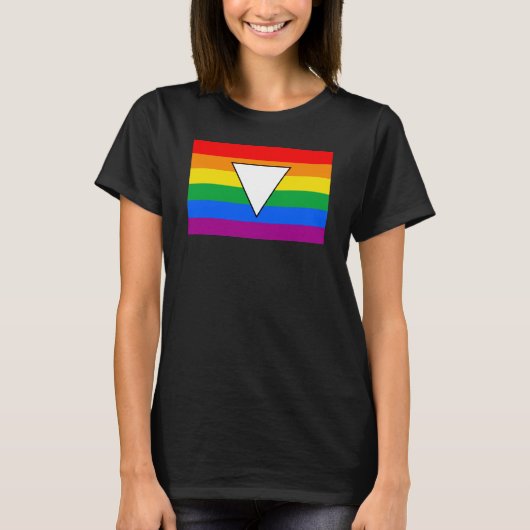 T-shirt LGBTQ+ Triangle et Rainbow Pride (Devant)