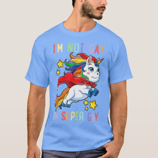 T-shirt LGBTQ Unicorn Super Gay pride LGBT Ally Rainbow Fl