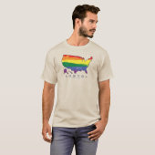 T-shirt LGBTQ+ US Fier AF (Devant entier)