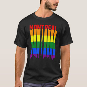 T-shirt LGBTQ Vintage Pride Horizon de Montréal, Canada Mo