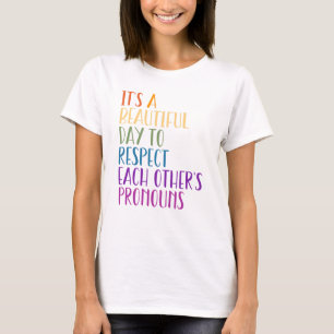 T-shirt LGBTQA+ Pride mois drapeau arc-en-ciel respecter l